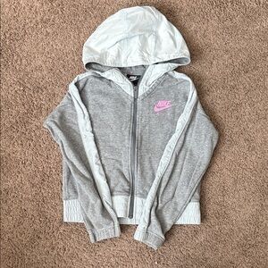 Nike Air Kids Gray Hoodie Zip Up